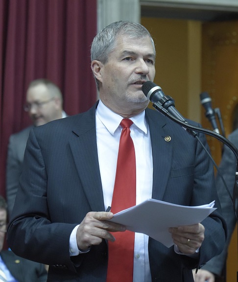 Representative Kirk Mathews (photo; Tim Bommel, Missouri House Communications)